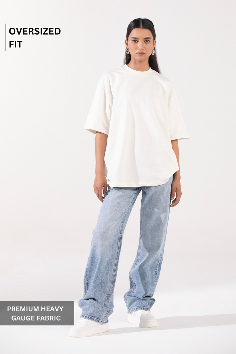 Oversized Essential Tee - Pure