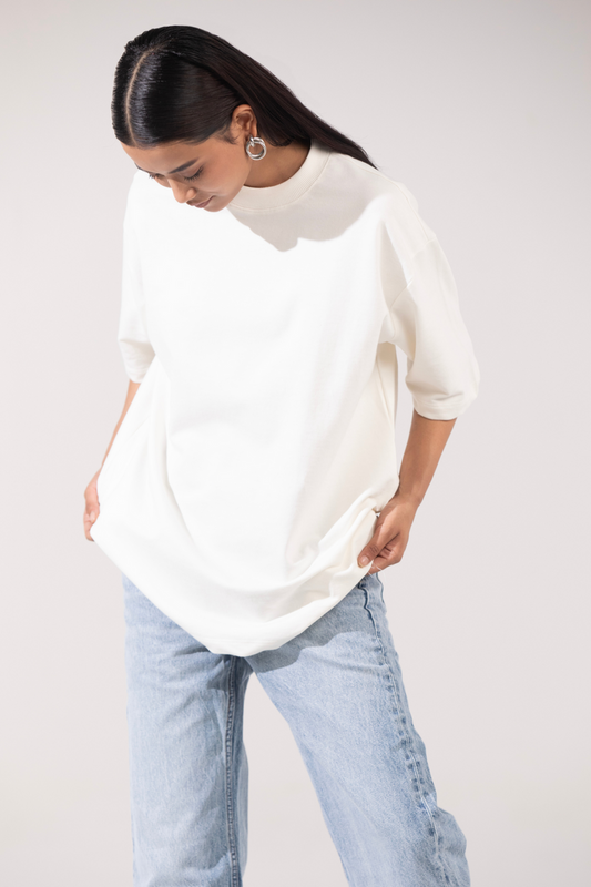 Oversized Essential Tee - Pure