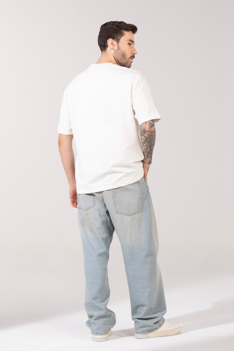 Oversized Heavyweight Essential Tee - Pure