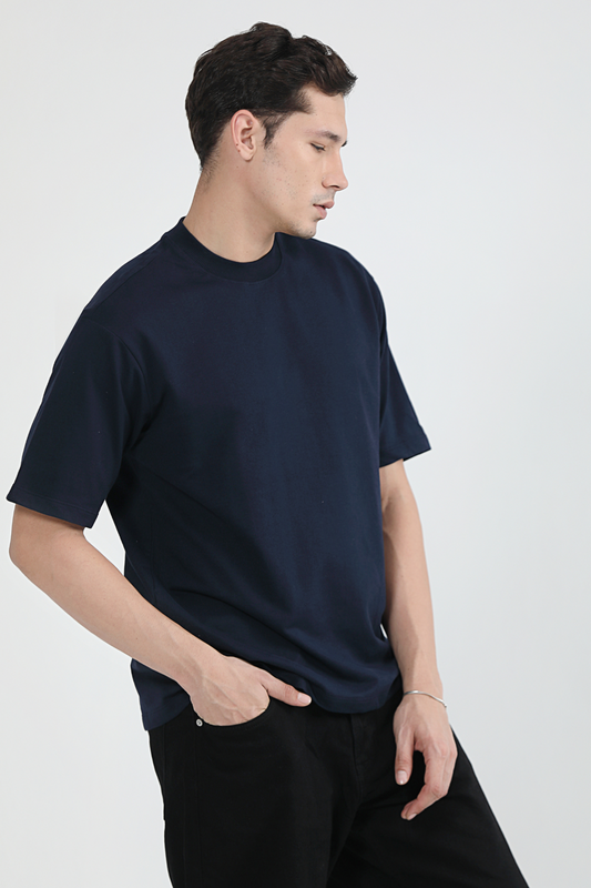 Oversized Heavyweight Essential Tee - Midnight