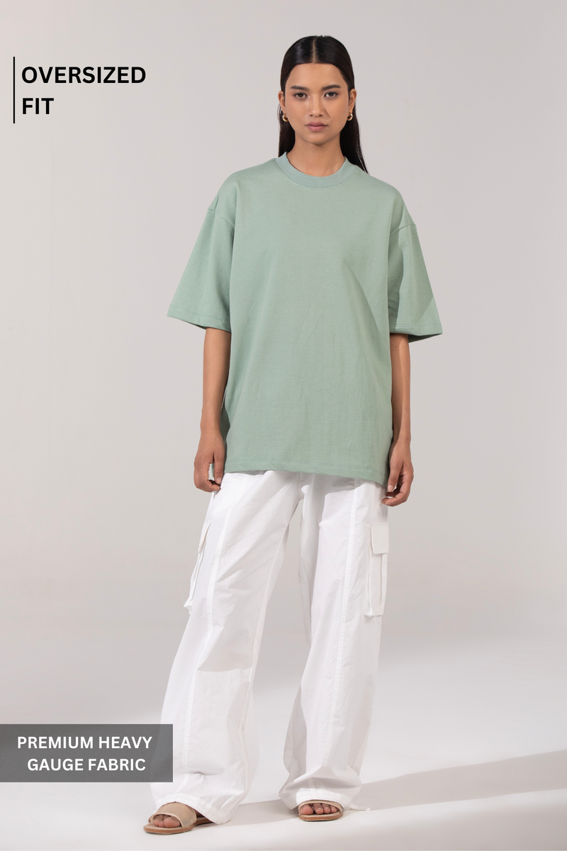 Oversized Essential Tee - Jade
