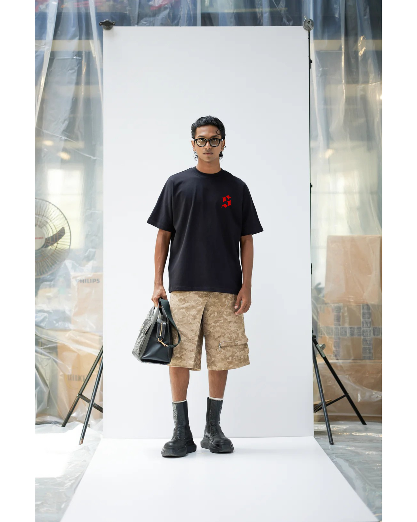 Just Be Embroidered Oversized Tee