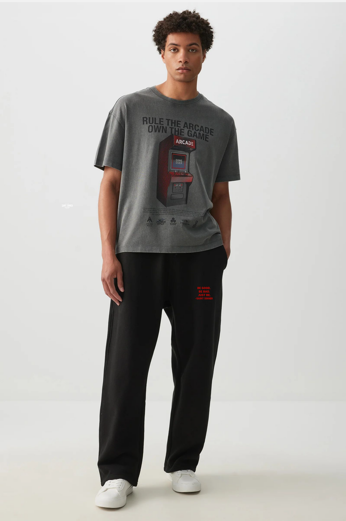 Be Good Be Bad Embroidered Sweatpants - Noir