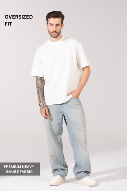 Oversized Heavyweight Essential Tee - Pure