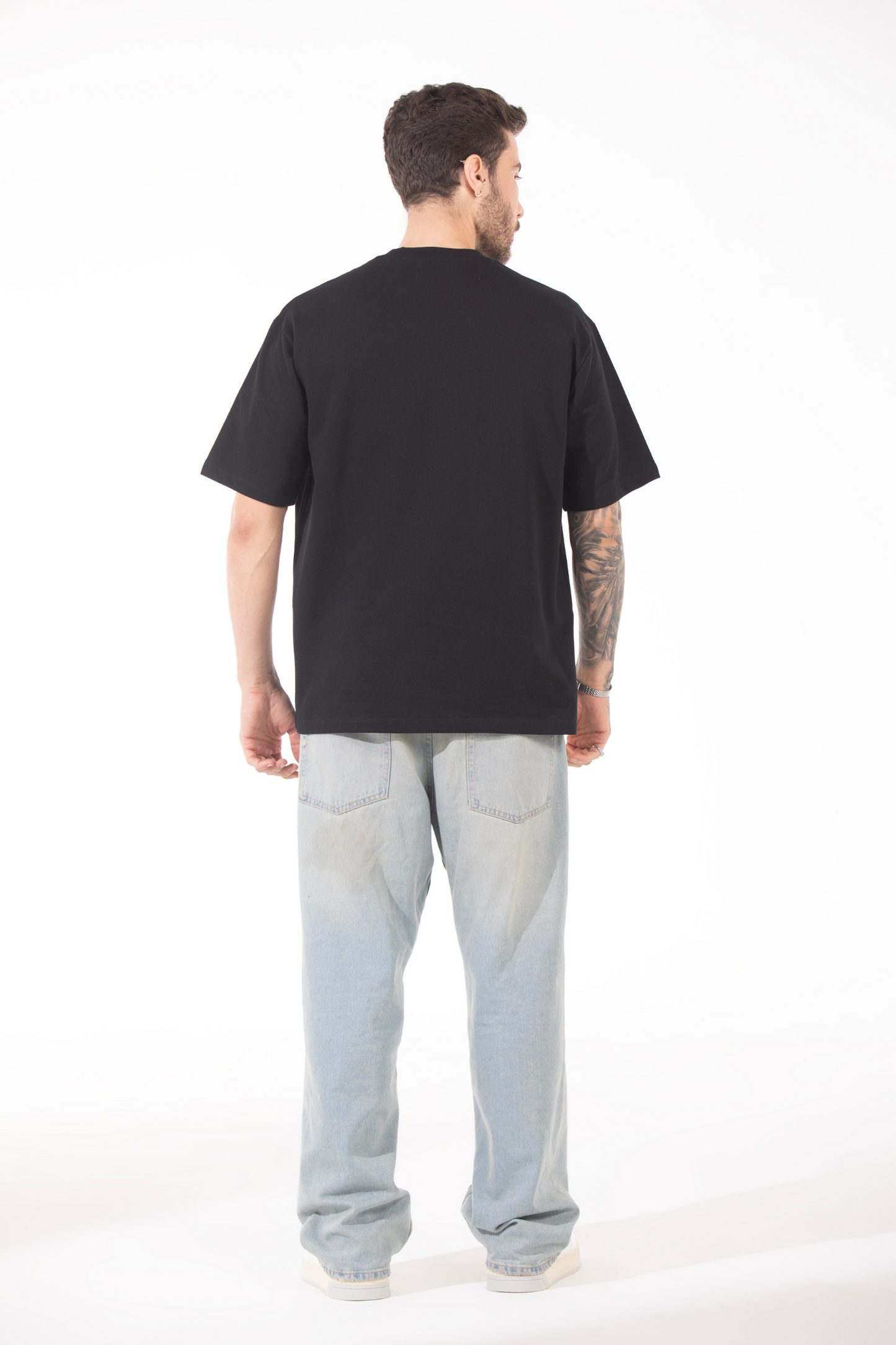 Oversized Heavyweight Essential Tee - Noir