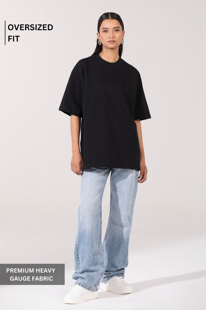 Oversized Essential Tee - Noir