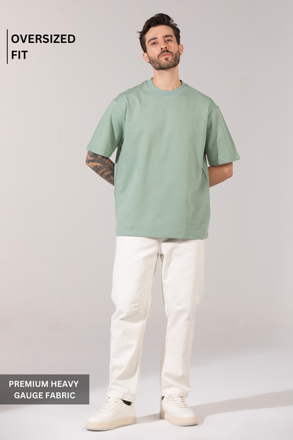Oversized Heavyweight Essential Tee - Jade