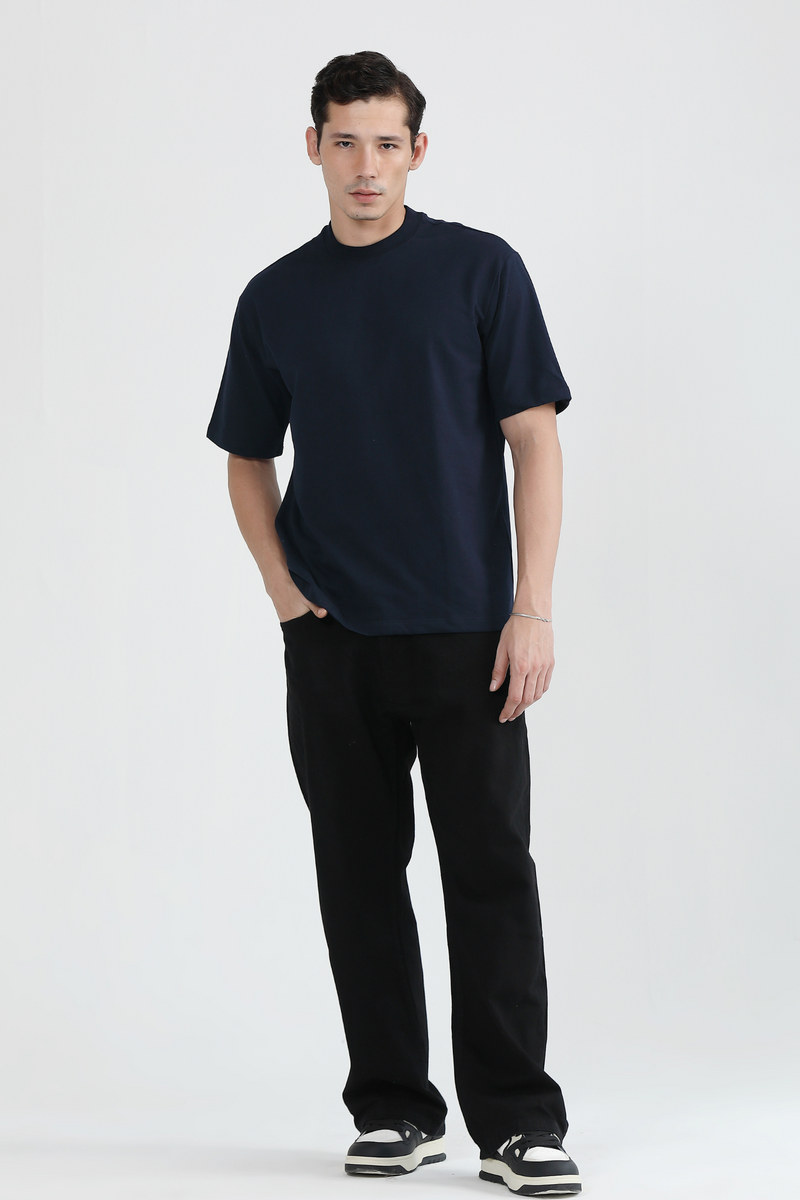 Oversized Heavyweight Essential Tee - Midnight