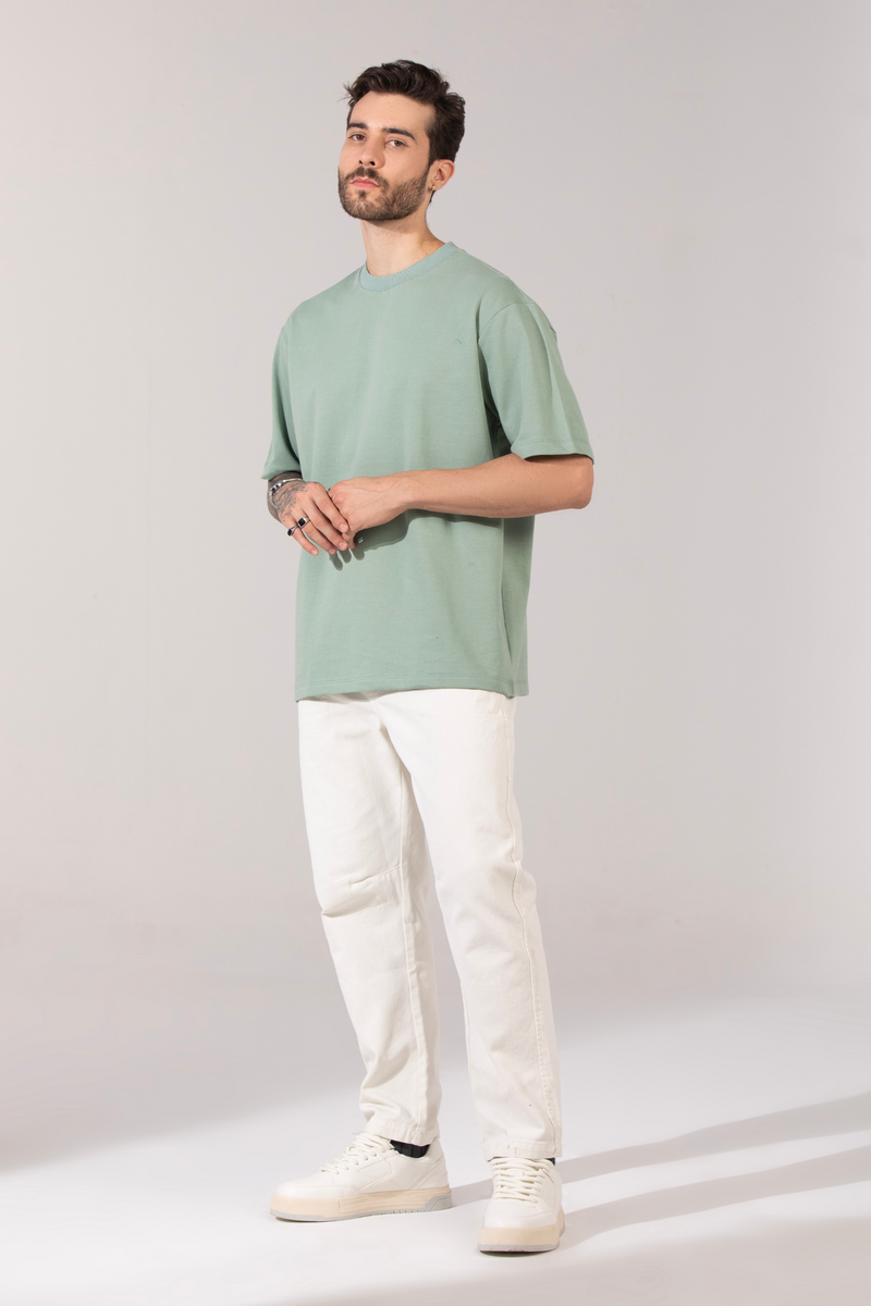 Oversized Heavyweight Essential Tee - Jade