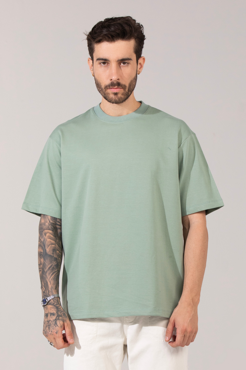 Oversized Heavyweight Essential Tee - Jade
