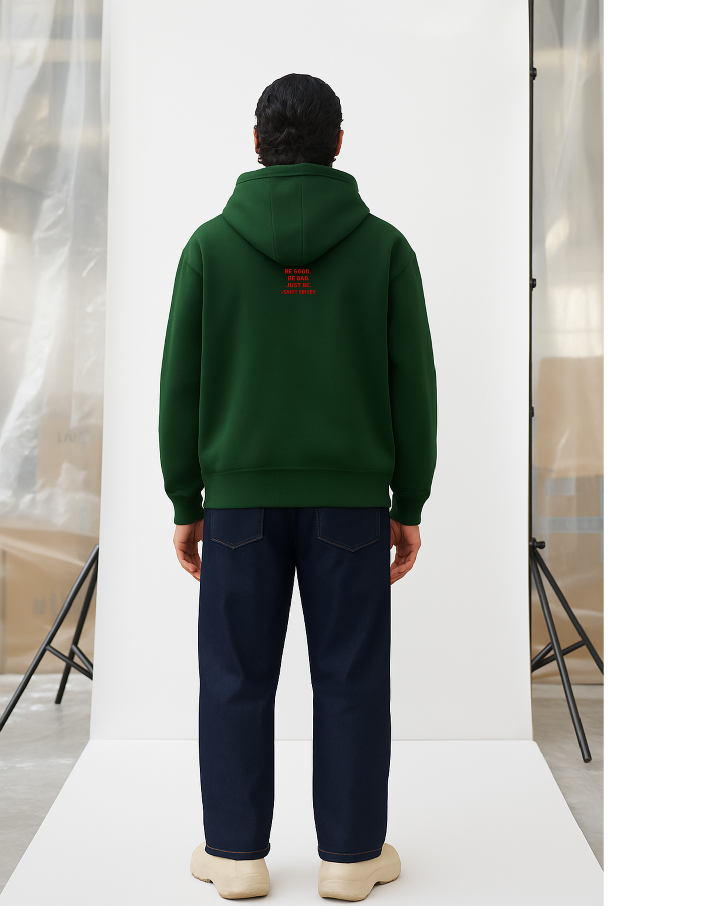 Saint Sinner Heavyweight Hoodie - Forest